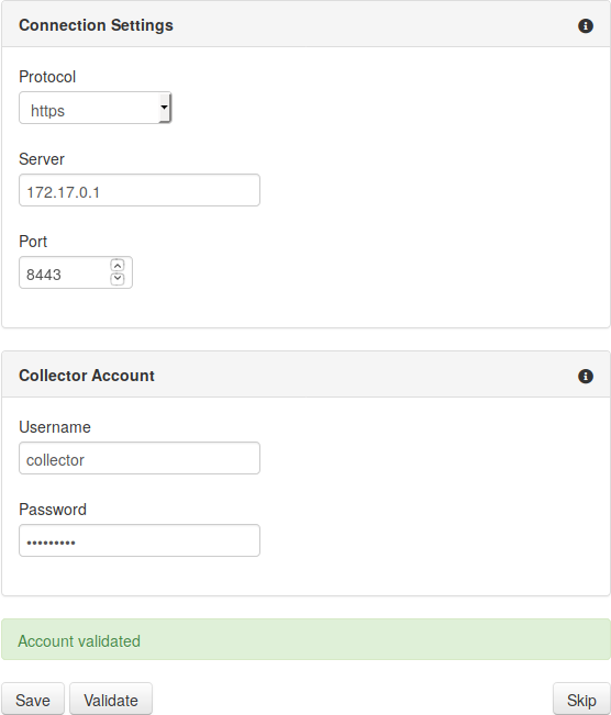 ATSD Configuration Page